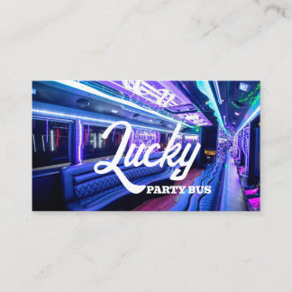 Party-Bus, Party Limo, Autovermietung Visitenkarte