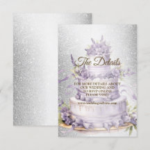 Party Cake Lavender Floral Elegante Hochzeit