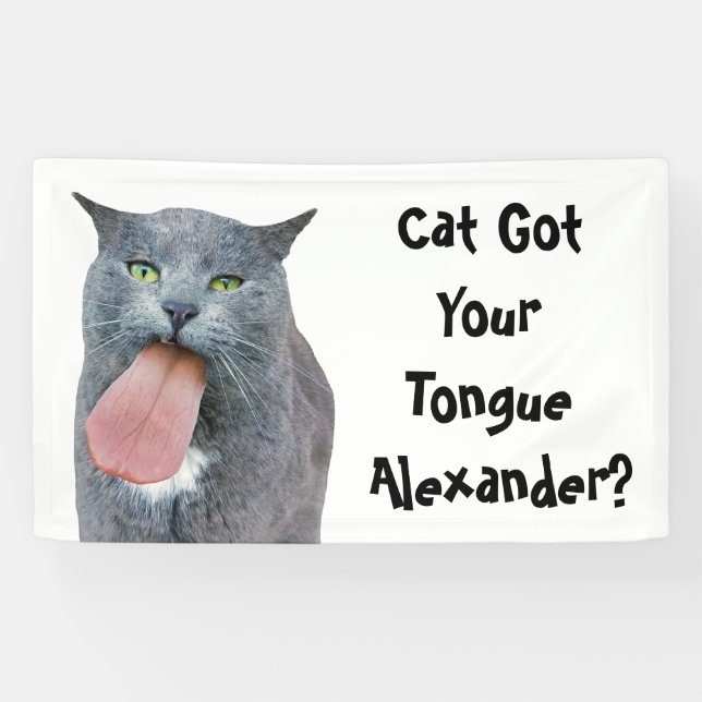 Party Cat Got Ihre Zunge? Banner (Horizontal)