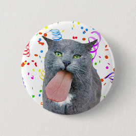 Party Cat Got Ihre Zunge? Button
