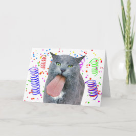 Party Cat Got Ihre Zunge? Karte