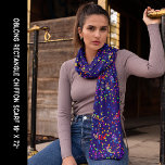 Party Celebration Colorful Confetti Schal<br><div class="desc">Party Celebration Colorful Confetti Blue Background Chiffon Scarf. Personalisieren Sie es mit Ihren Kunstwerken. Bearbeiten Sie es,  um den farbigen Hintergrund zu ändern. Für jeden Anlass,  Neujahr,  4. Juli,  Weihnachten,  Muttertag,  Geburtstag,  ein Geschenk für Sie oder jemand Besonderes.</div>
