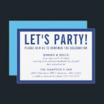 PARTY CELEBRATION INFO Modernes, feines Blau Einladung<br><div class="desc">von kat massard >>> www.simplysweetPAPERIE.com << Ein einfaches Design für Ihre PARTY CARDS - auf Ihre Haupteinladungen abzustimmen. Liebe des Designs, aber möchte einige Änderungen sehen - ein anderes Farbschema, Produkt, ein Foto hinzufügen oder angepasst für einen anderen Anlass - keine Sorgen einfach kontaktieren Sie mich, KAT@SIMPLYSWEETPAPERIE.COM Ich bin gerne...</div>