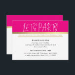 PARTY CELEBRATION INFO ultra trendy pink gold Einladung<br><div class="desc">von kat massard >>> www.simplysweetPAPERIE.com << Ein einfaches Design für Ihre PARTY CARDS - auf Ihre Haupteinladungen abzustimmen. Liebe des Designs, aber möchte einige Änderungen sehen - ein anderes Farbschema, Produkt, ein Foto hinzufügen oder angepasst für einen anderen Anlass - keine Sorgen einfach kontaktieren Sie mich, KAT@SIMPLYSWEETPAPERIE.COM Ich bin gerne...</div>