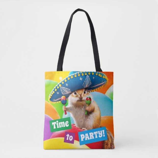 Party Chipmunk in Sombrero Tasche (Vorderseite)