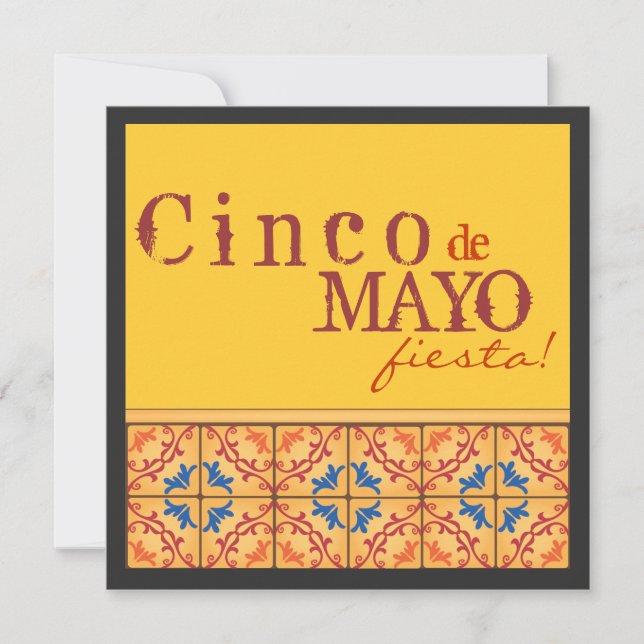 Party Cinco Des Mayo! Glückliche Fiesta-Einladung Einladung (Vorderseite)