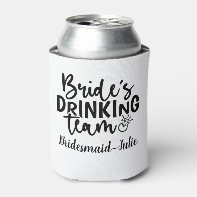 Party-Crew des Getränketeams von Bride Dosenkühler (Kanne Vorderseite)