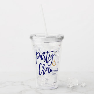 Party Crew | Nautic Bridesmaid Acryltrinkbecher