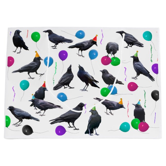 Party Crows Geschenktasche Große Geschenktüte (Vorderseite)
