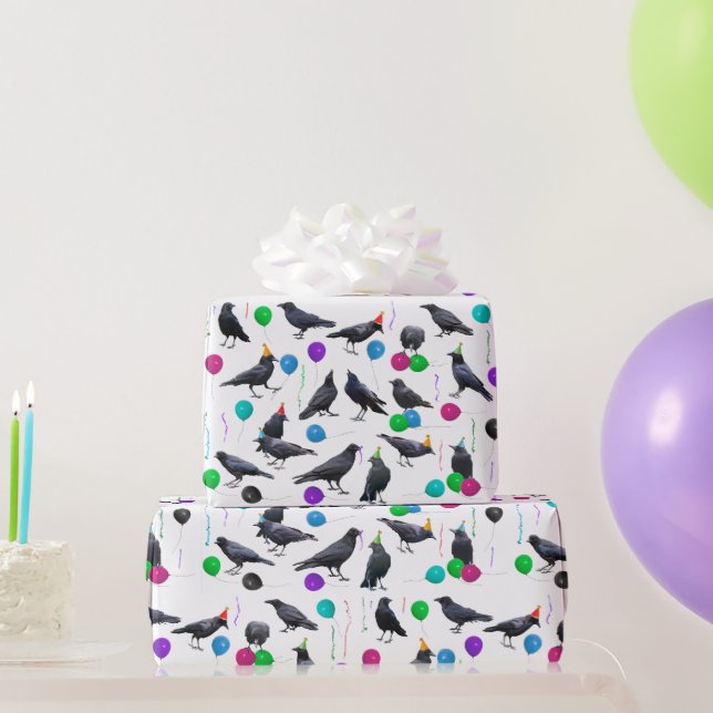 Party Crows Wrapping Paper Geschenkpapier (Partygeschenke)