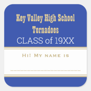 Party! Custom Class Reunion name tag Sticker