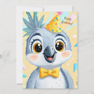 Party Cute Animal Birthday Invitation Parrot Einladung