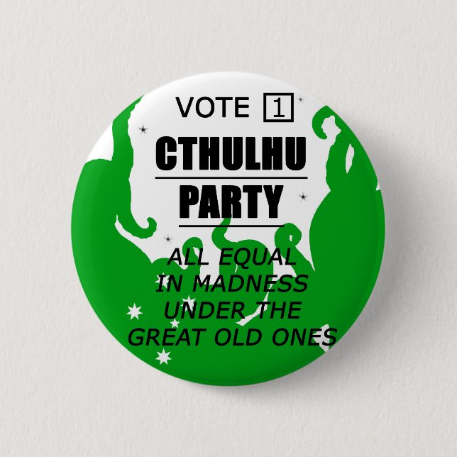 PARTY DER ABSTIMMUNGS-1 CTHULHU BUTTON (Vorderseite)