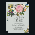 Party der Blumenüberwältigung Einladung<br><div class="desc">Diese Party Einladung mit Blumen ist perfekt für ein modernes Event. Das elegante und romantische Design zeichnet sich durch hübsche lackierte Acrylfarben in Rosa und Weiß aus. Die Pop sind lila,  blau,  orange und gelb. Diese Einladung kann zum Geburtstag,  zum Ruhestand oder zu jedem Überraschungs-Party verwendet werden.</div>