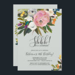 Party der Blumenüberwältigung Einladung<br><div class="desc">Diese Party Einladung mit Blumen ist perfekt für ein modernes Event. Das elegante und romantische Design zeichnet sich durch hübsche lackierte Acrylfarben in Rosa und Weiß aus. Die Pop sind lila,  blau,  orange und gelb. Diese Einladung kann zum Geburtstag,  zum Ruhestand oder zu jedem Überraschungs-Party verwendet werden.</div>
