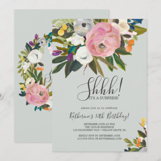 Party der Blumenüberwältigung Einladung