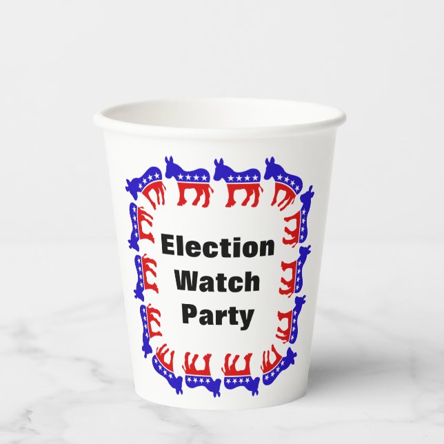 Party der demokratischen Wahlen Pappbecher (Vorderseite)