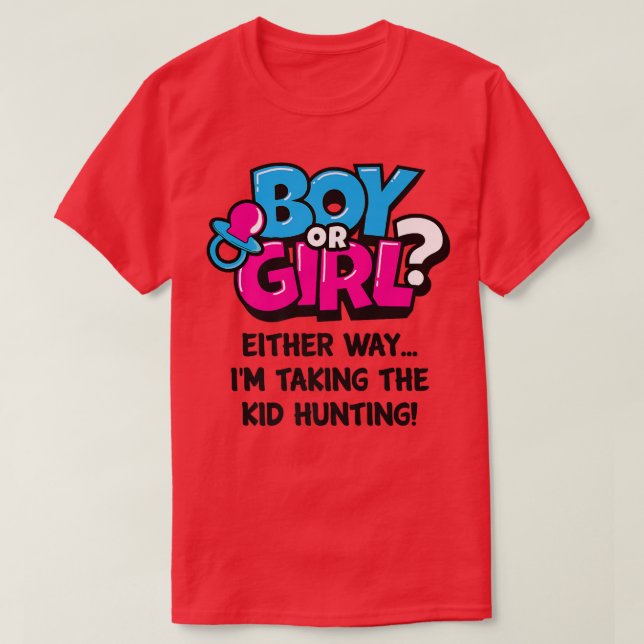 Party der Geschlechtsoffenbarung Funny Junting Lov T-Shirt (Design vorne)