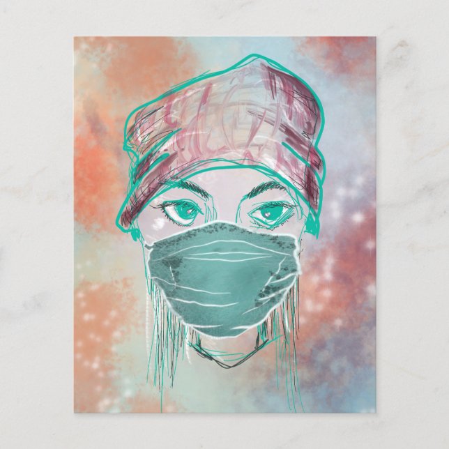 Party der Gesichtsmaske (Vorderseite)