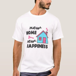 Party der Haushaltsaufwärmung Neue Zuhause Neues G T-Shirt