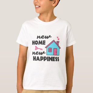 Party der Haushaltsaufwärmung Neue Zuhause Neues G T-Shirt