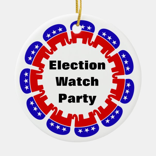 Party der republikanischen Wahlbeobachtungsmission Keramik Ornament (Vorne)