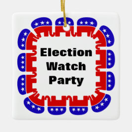 Party der republikanischen Wahlbeobachtungsmission Keramikornament