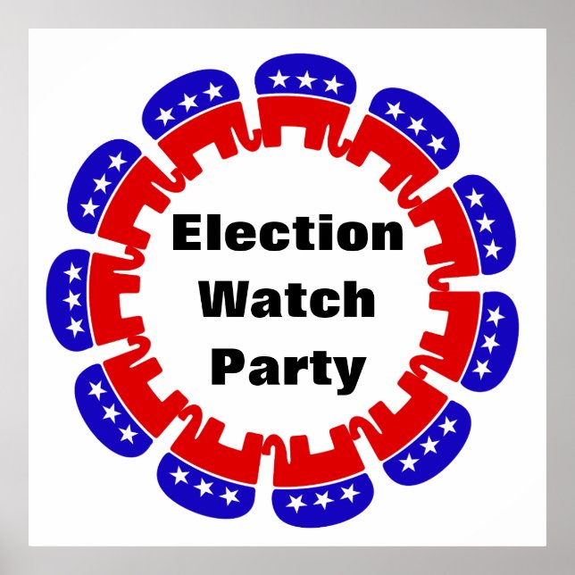 Party der republikanischen Wahlbeobachtungsmission Poster (Vorne)