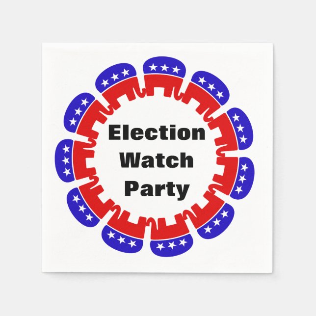 Party der republikanischen Wahlbeobachtungsmission Serviette (Vorderseite)