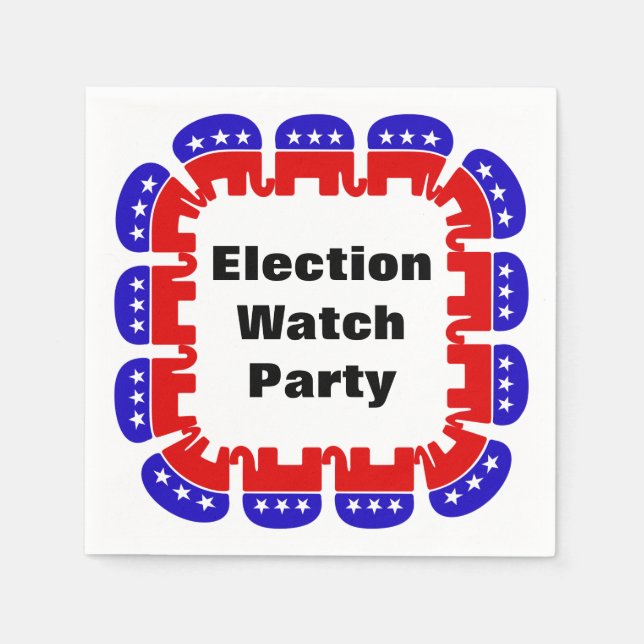Party der republikanischen Wahlbeobachtungsmission Serviette (Vorderseite)