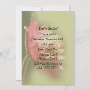 Party der roten Blume Einladung