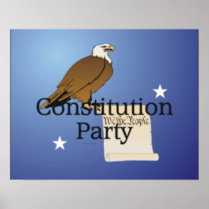 Party der Verfassung für T-Shirt Poster