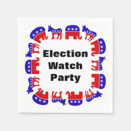 Party der Wahlbeobachtung Serviette