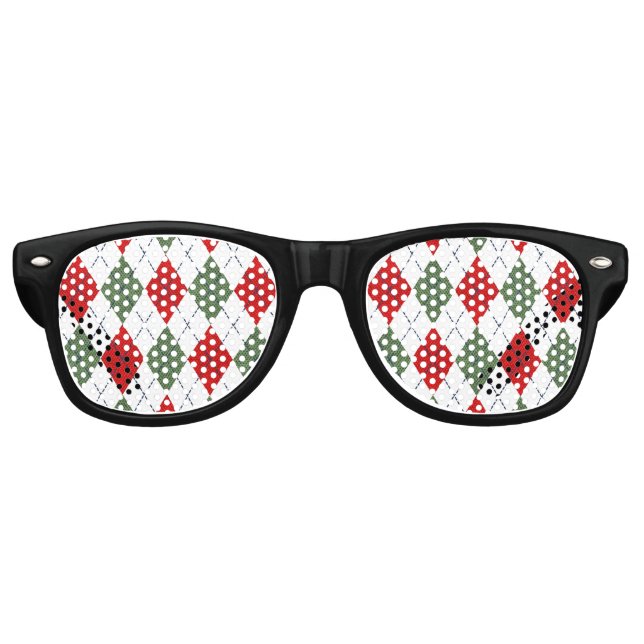 Party der WeihnachtsRaute Partybrille (Vorderseite)