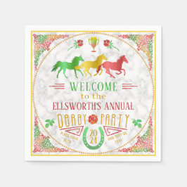 Party Derby Day Racing Racing Serviette