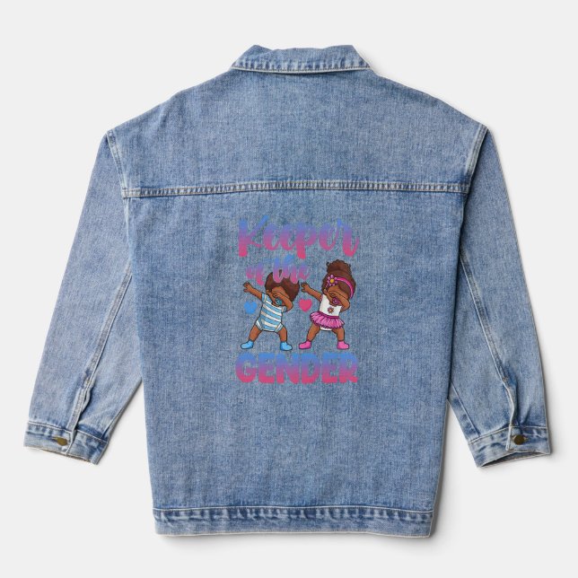 Party des Geschlechts Jeansjacke (Rückseite)