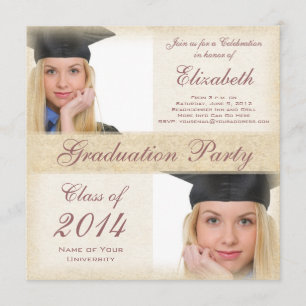 Party des Hübschen High School Uni-Abschluss Einladung