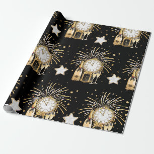 Party des Neujahrs Geschenkpapier