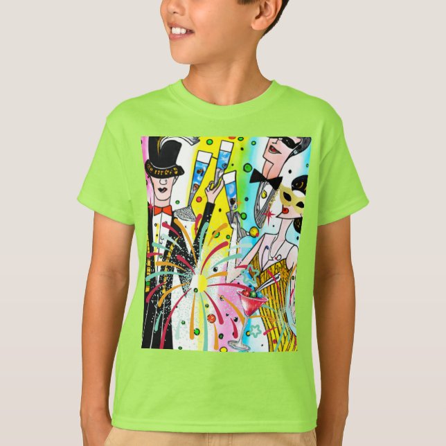 Party des Neujahrs T-Shirt (Vorderseite)