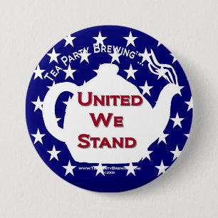 Party des Tee-TP0107 vereinigte uns stehen Knopf Button