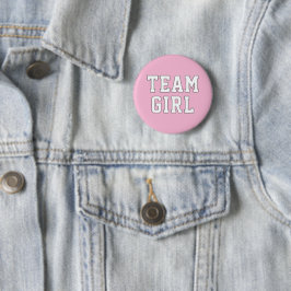 Party des weiblichen Pink-Babygeschlechts Button