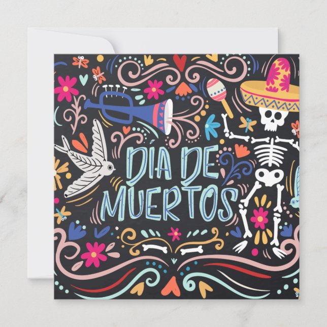 Party Dia de los Muertos | Einladung (Vorderseite)