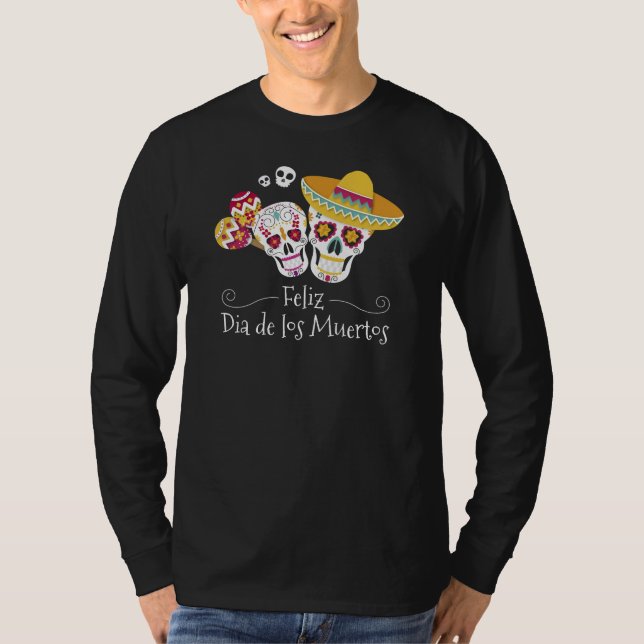 Party Dia de Muertos | Sleeve Shirt (Vorderseite)