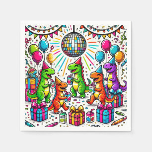 Party Dino Napkins Serviette