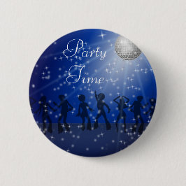 Party Disco Style, 2½ Zoll, Round Button