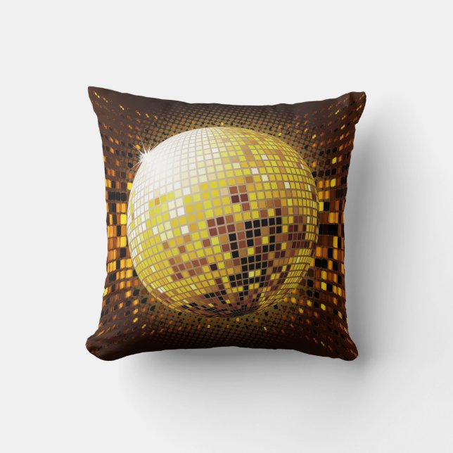 Party Disco: Vintage Leuchten. Kissen (Vorderseite)