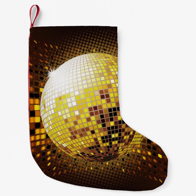 Party Disco: Vintage Leuchten. Kleiner Weihnachtsstrumpf (Vorderseite)