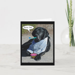Party Dog Card - "Boone" Karte