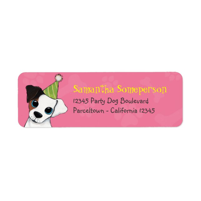 Party Dog Jack Russell Illustration (Vorne)