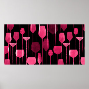 Party Drinks nahtlos Poster